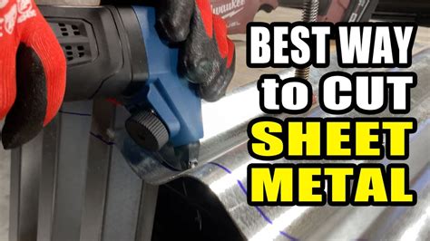 how to cut 18 gauge sheet metal|easy way to cut tin.